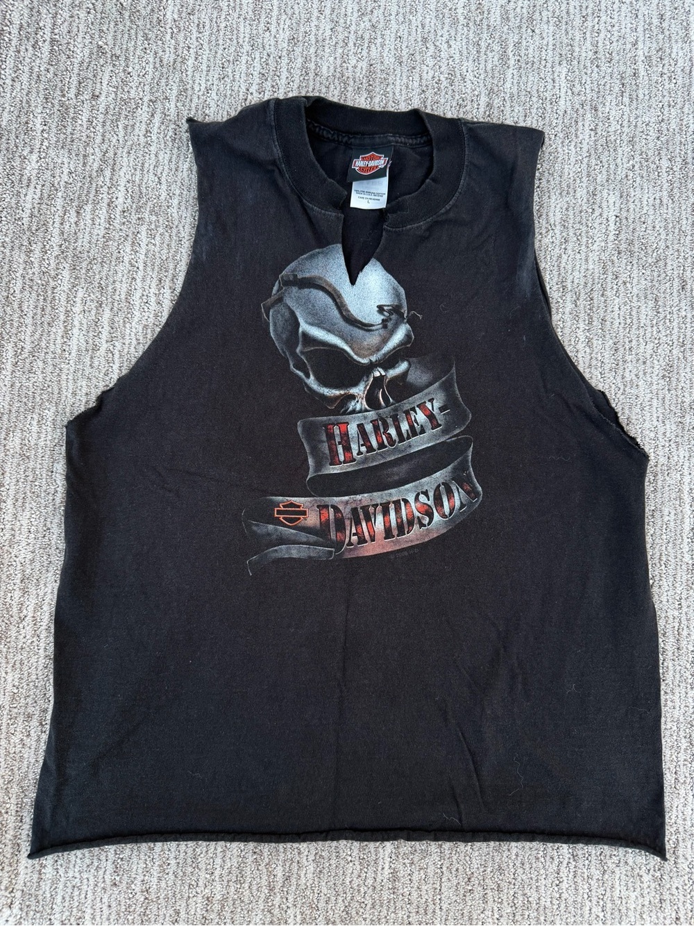 Vintage 2000s Harley Davidson Joliet Illinois Blues Brothers Sleeveless T-Shirt
